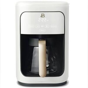 Beautiful 14-Cup Programmable Coffee Maker| Touchscreen | White | Drew Barrymore